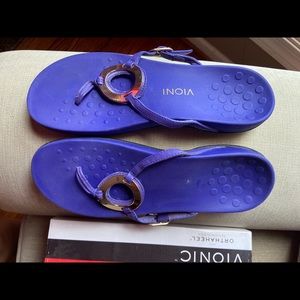 Bluish Purple Vionic Flipflops/ Sandals. Sz 9